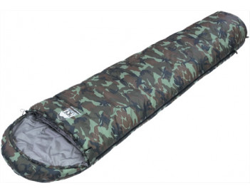 Классический треккиноговый спальный мешок с капюшоном на средние температуры. Trekking Nord Camo