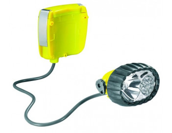 Водонепроницаемый налобный фонарь PETZL FIXO DUO LED 14 гибридного типа (галогеновая лампа / 14 светодиодов с тремя уровнями освещения) для крепления на каску
