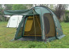 Палатка с большим тамбуром, ветрозащитным пологом по периметру и антимоскитной сеткой на входах в тамбур. Minnesota 4 Luxe Alu